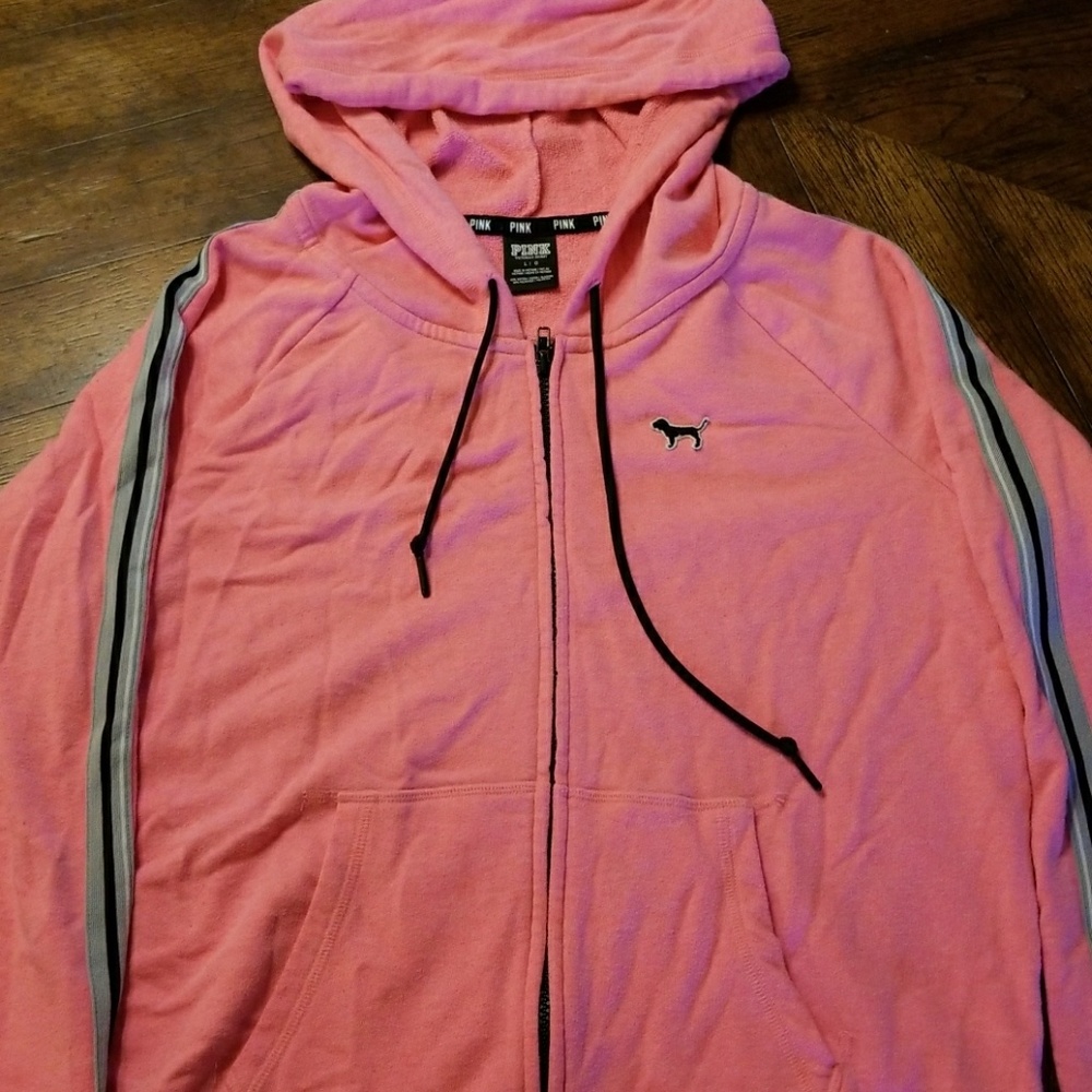 Hot pink PINK hoodie & joggers size large
